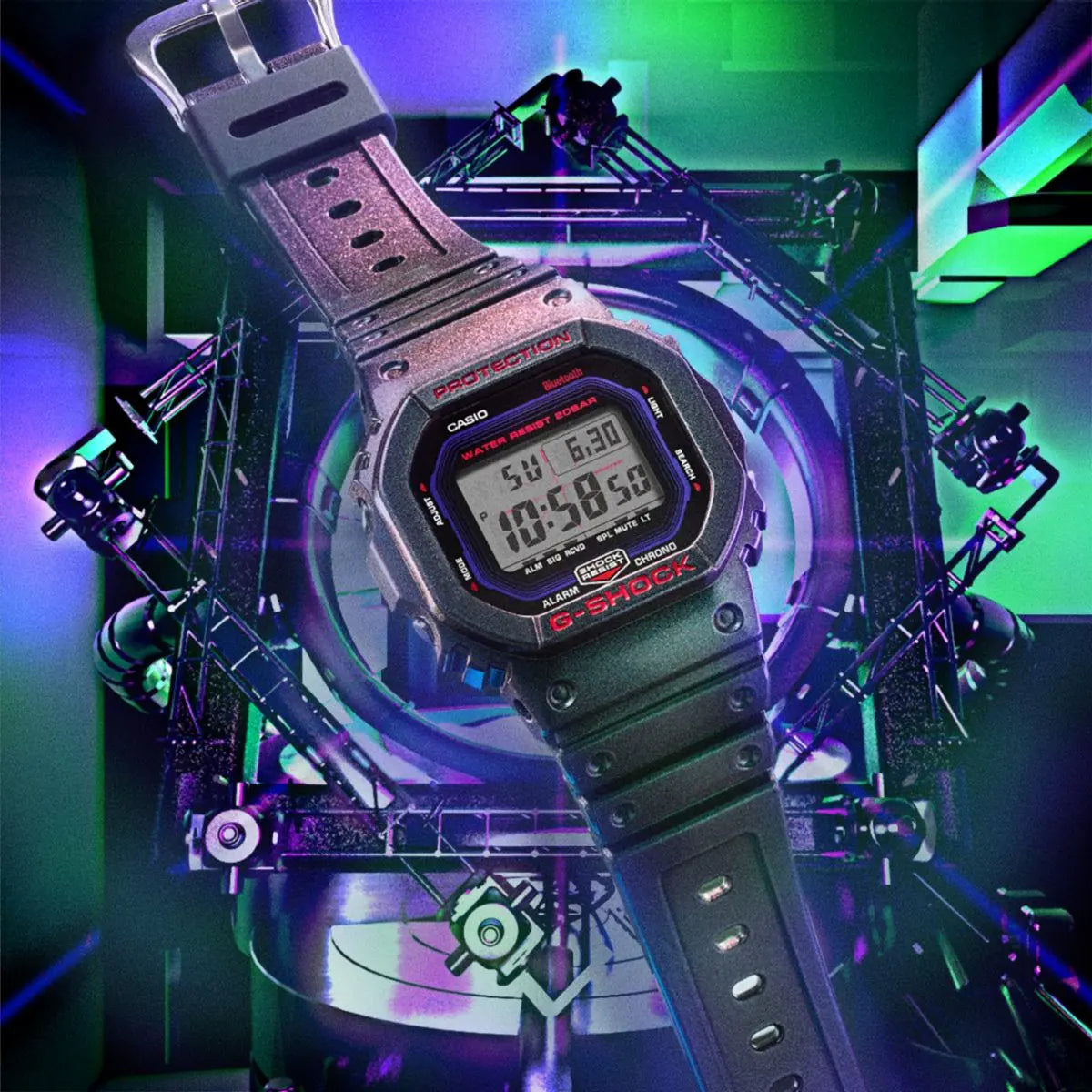 CASIO G-SHOCK DW-B5600AH-6 PURPLE DIGITAL WATCH (J)