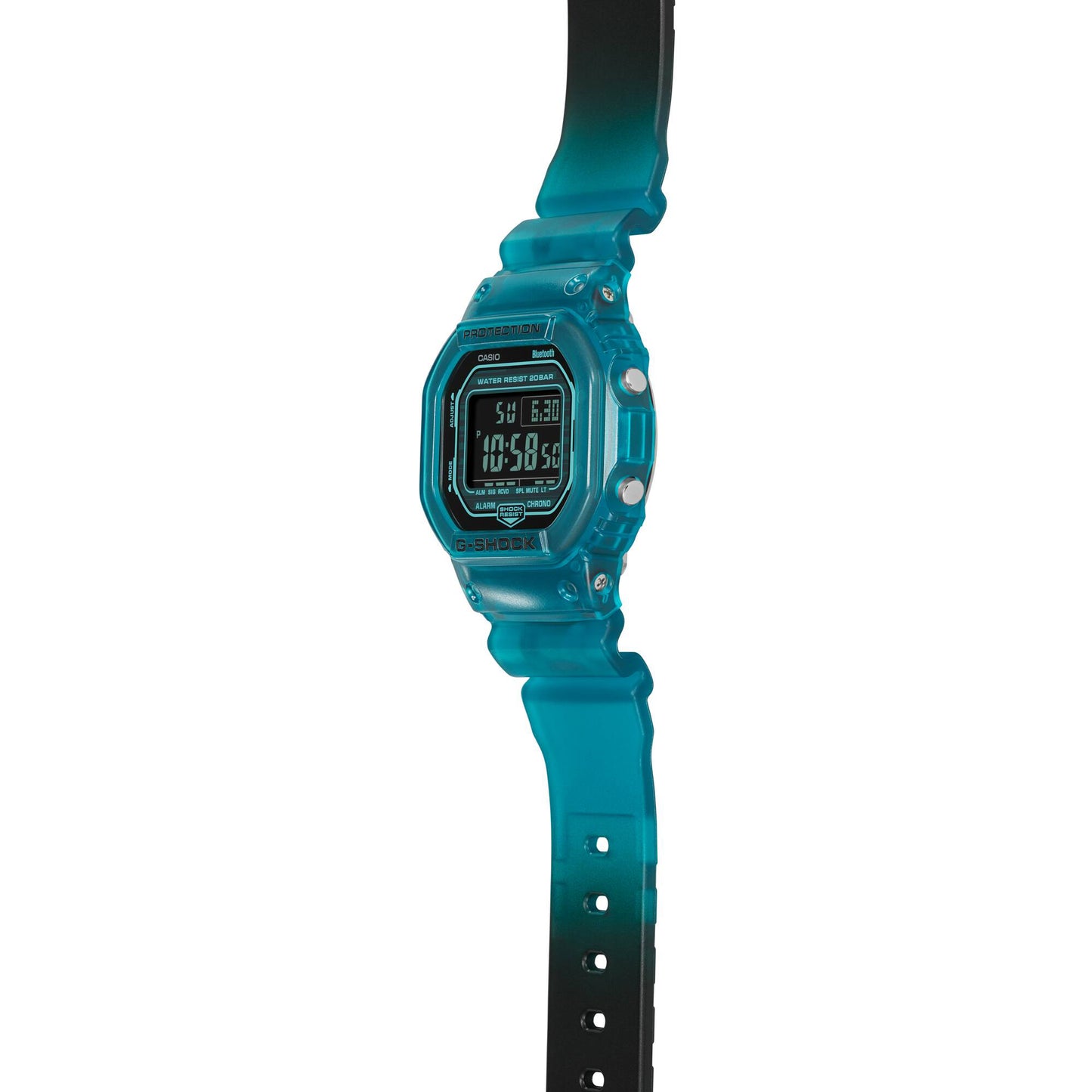 CASIO G-SHOCK DW-B5600G-2 TRANSLUCENT BLUE/GREEN DIGITAL WATCH