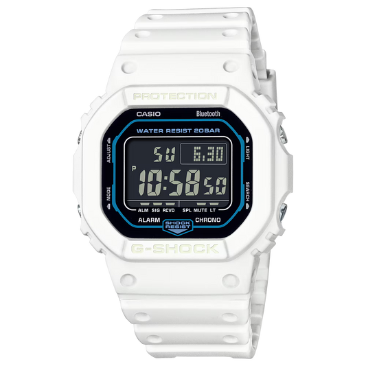 CASIO G-SHOCK DW-B5600SF-7 WHITE BLUETOOTH DIGITAL WATCH