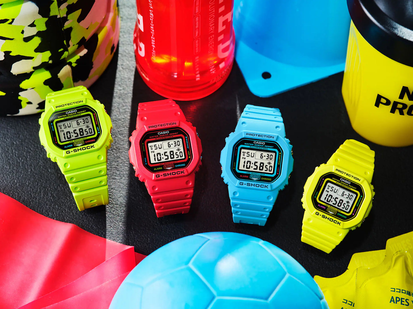 CASIO G-SHOCK DW-5600EP-4 VIVID RED DIGITAL WATCH