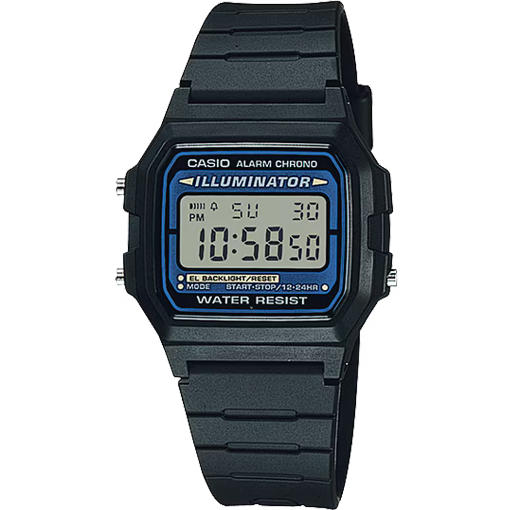 CASIO F105W-1A F-105W-1A BLACK DIGITAL WATCH