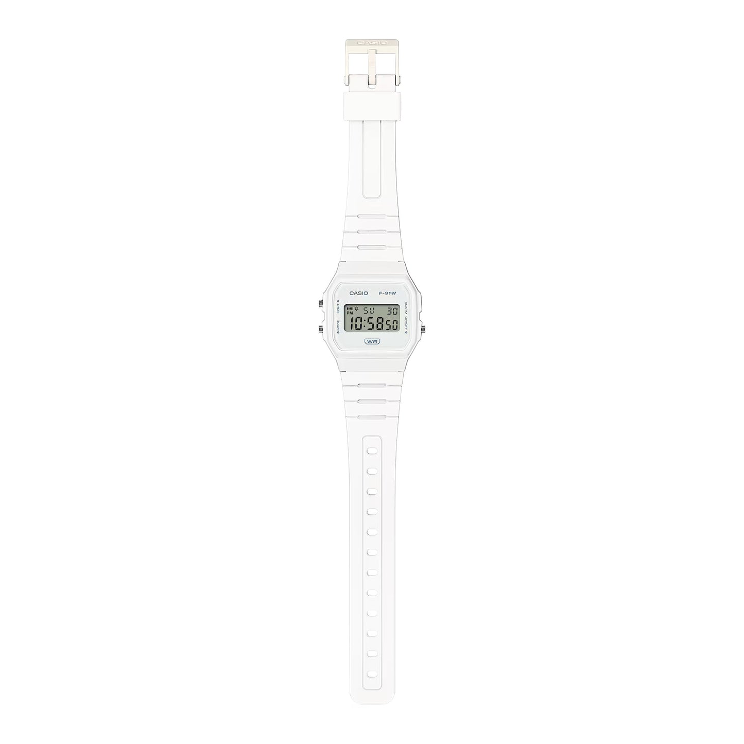 CASIO F91WB-7A F-91WB-7A WHITE DIGITAL WATCH