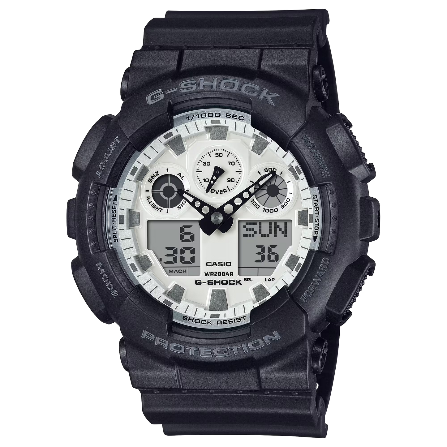 CASIO G-SHOCK GA-100WD-1A GA100WD-1A WHITE DIAL MEN'S WATCH