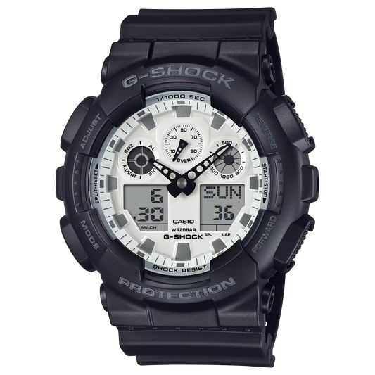 CASIO G-SHOCK GA-100WD-1A GA100WD-1A WHITE DIAL MEN'S WATCH