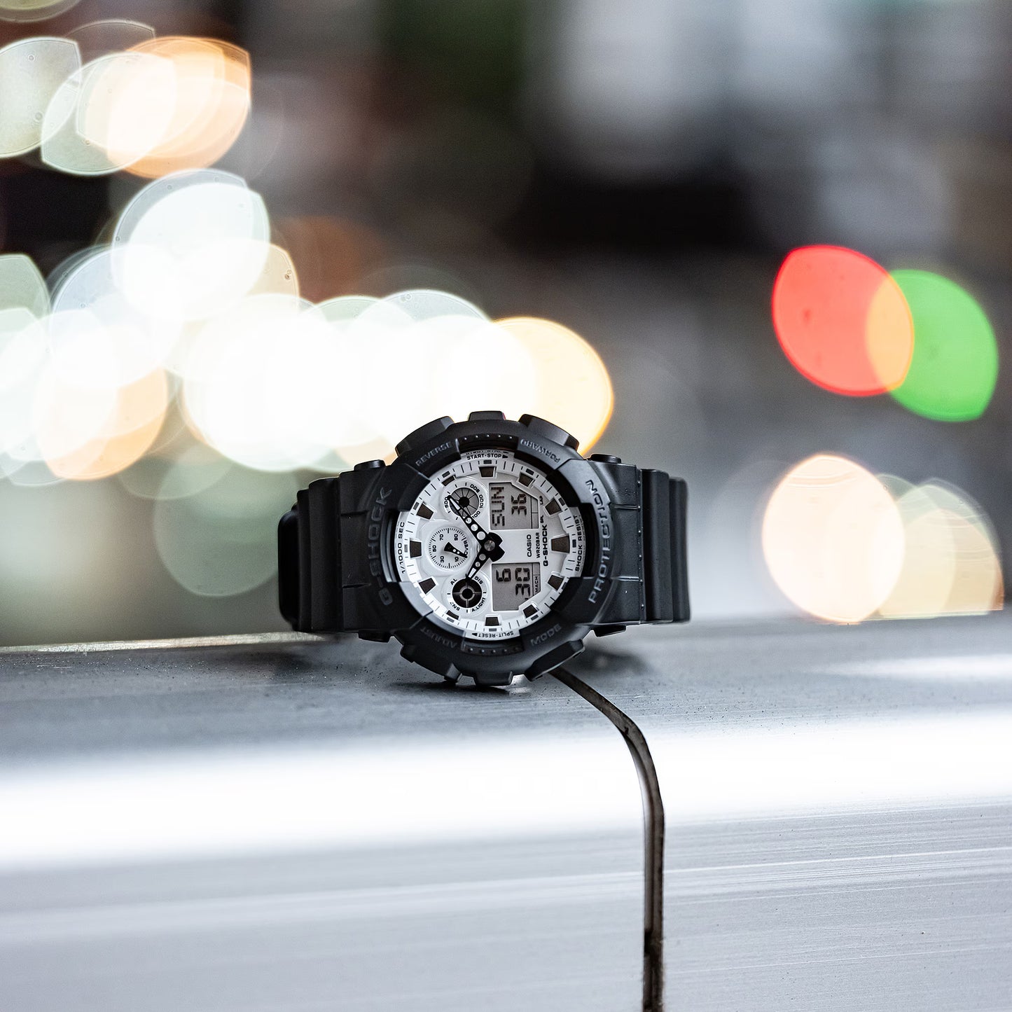 CASIO G-SHOCK GA-100WD-1A GA100WD-1A WHITE DIAL MEN'S WATCH