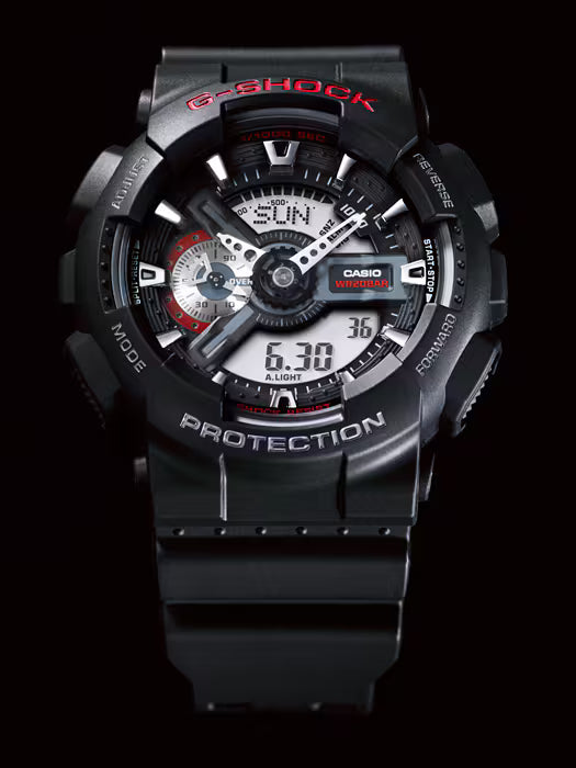 CASIO G-SHOCK GA-110-1A BLACK A/D MEN'S WATCH