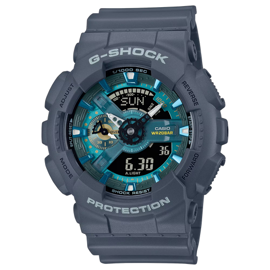 CASIO G-SHOCK GA-110AS-2A OASIS BLUE DIAL A/D MEN'S WATCH