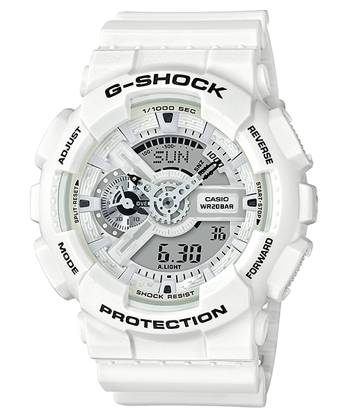 CASIO G-SHOCK GA-110MW-7A WHITE A/D WATCH