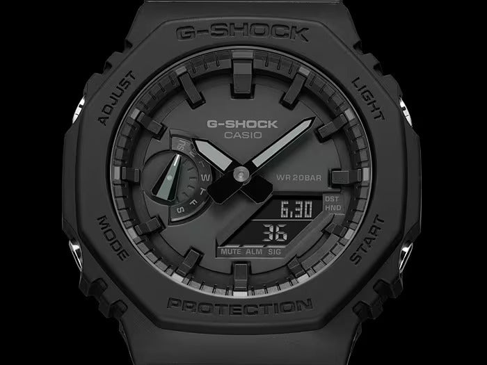 CASIO G-SHOCK GA-2100-1A1 "CASIOAK" BLACK A/D WATCH
