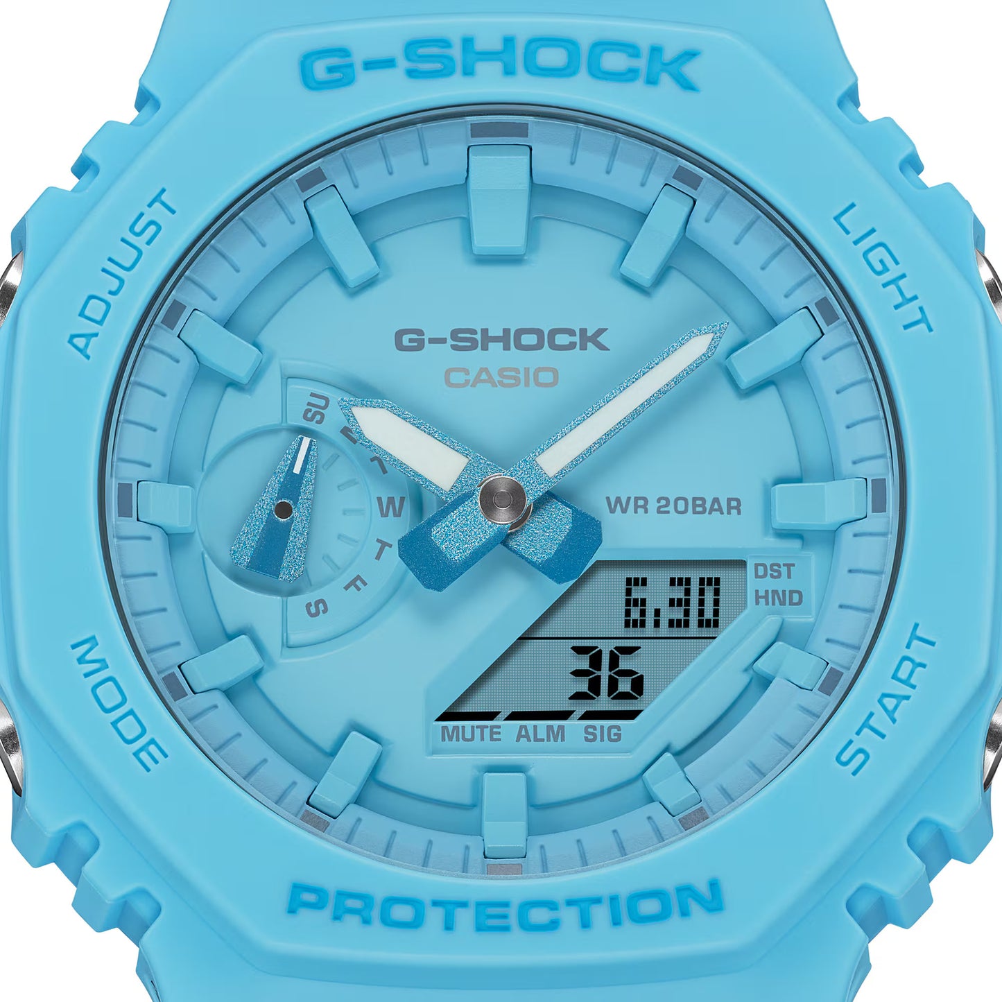 CASIO G-SHOCK GA-2100-2A2 "CASIOAK" BLUE A/D WATCH