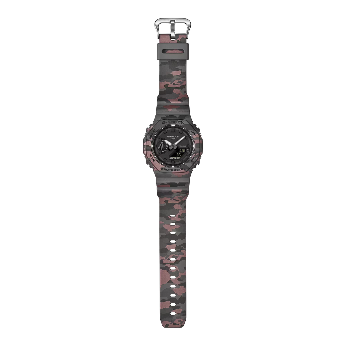 CASIO G-SHOCK GA-2100CM-8A CAMOUFLAGE BLACK DIAL A/D WATCH