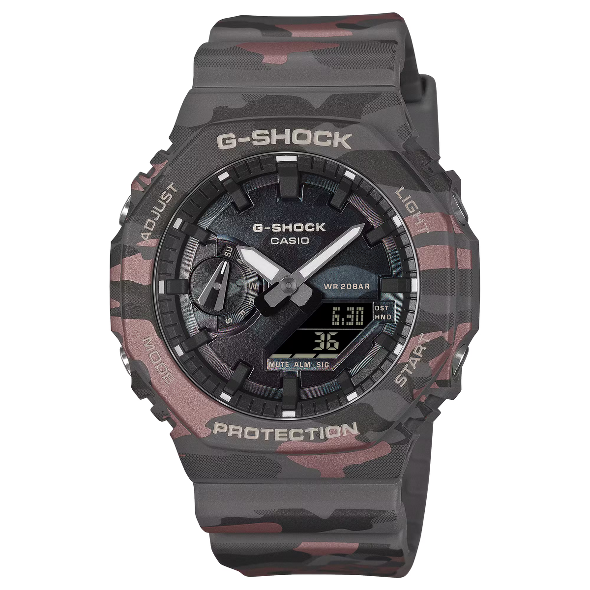 CASIO G-SHOCK GA-2100CMD-8A CAMOUFLAGE CAMO DIAL A/D WATCH