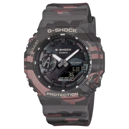 CASIO G-SHOCK GA-2100CMD-8A CAMOUFLAGE CAMO DIAL A/D WATCH
