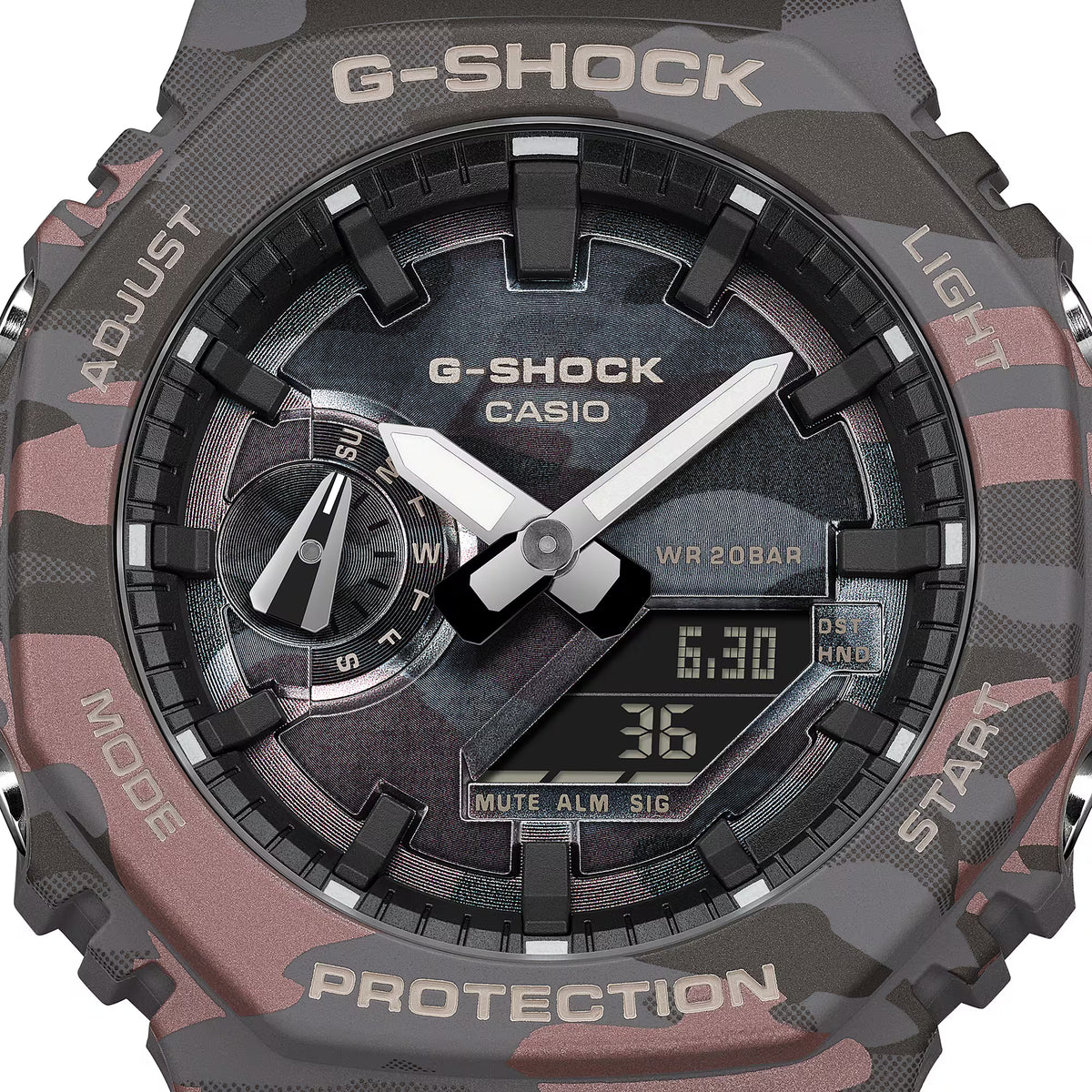 CASIO G-SHOCK GA-2100CMD-8A CAMOUFLAGE CAMO DIAL A/D WATCH