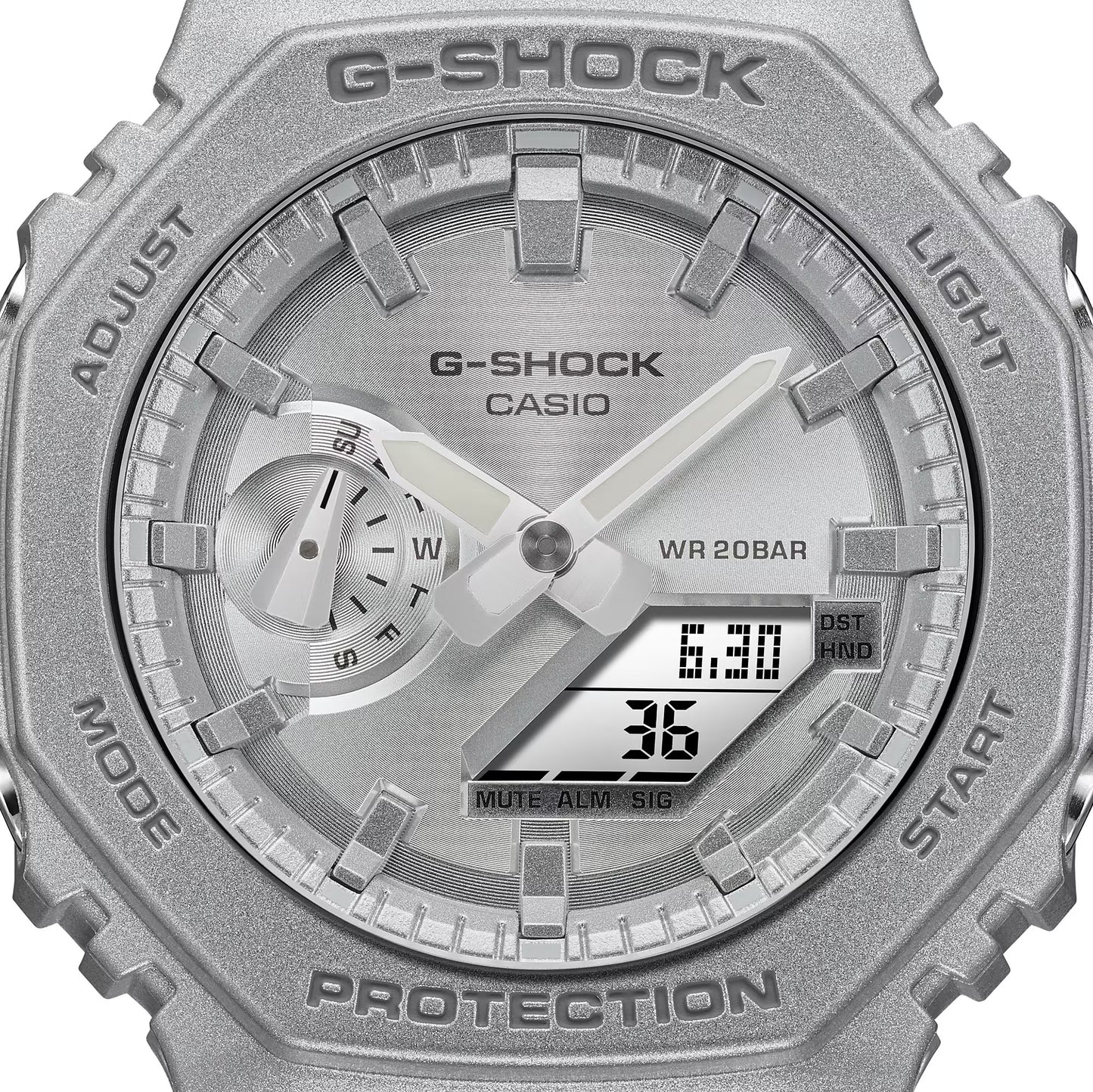 CASIO G-SHOCK GA-2100FF-8A "CASIOAK" SILVER A/D WATCH