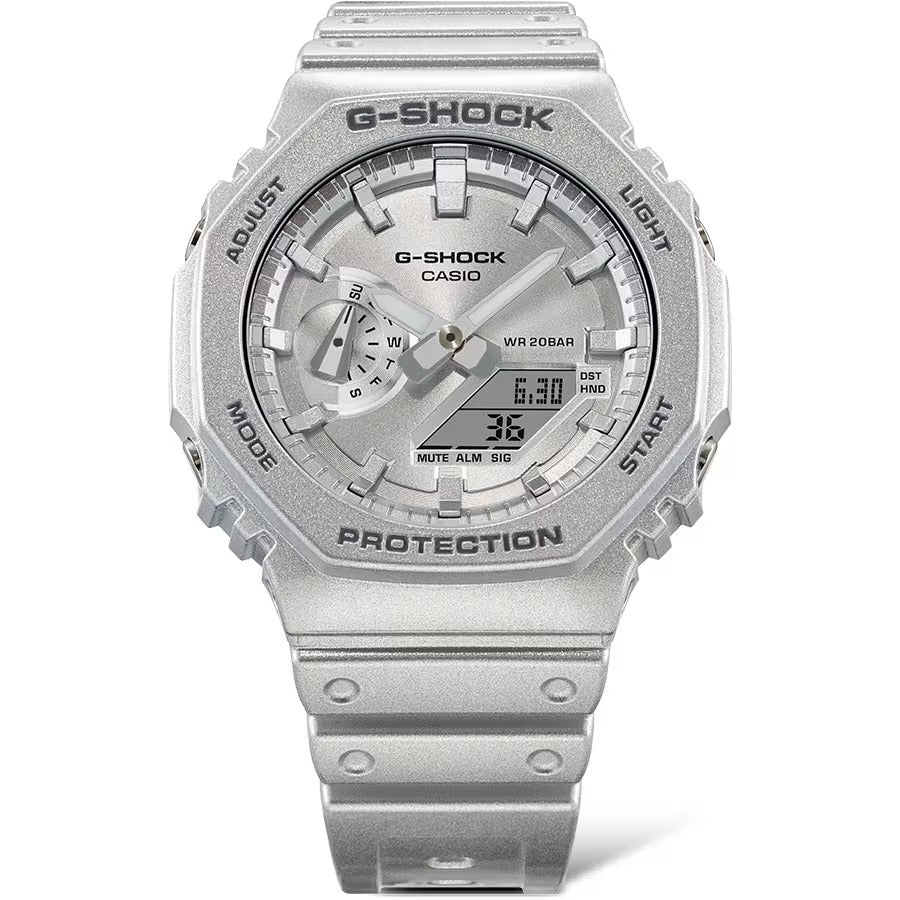 CASIO G-SHOCK GA-2100FF-8A "CASIOAK" SILVER A/D WATCH