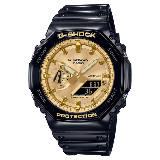 CASIO G-SHOCK GA-2100GB-1A "CASIOAK" GOLD A/D WATCH