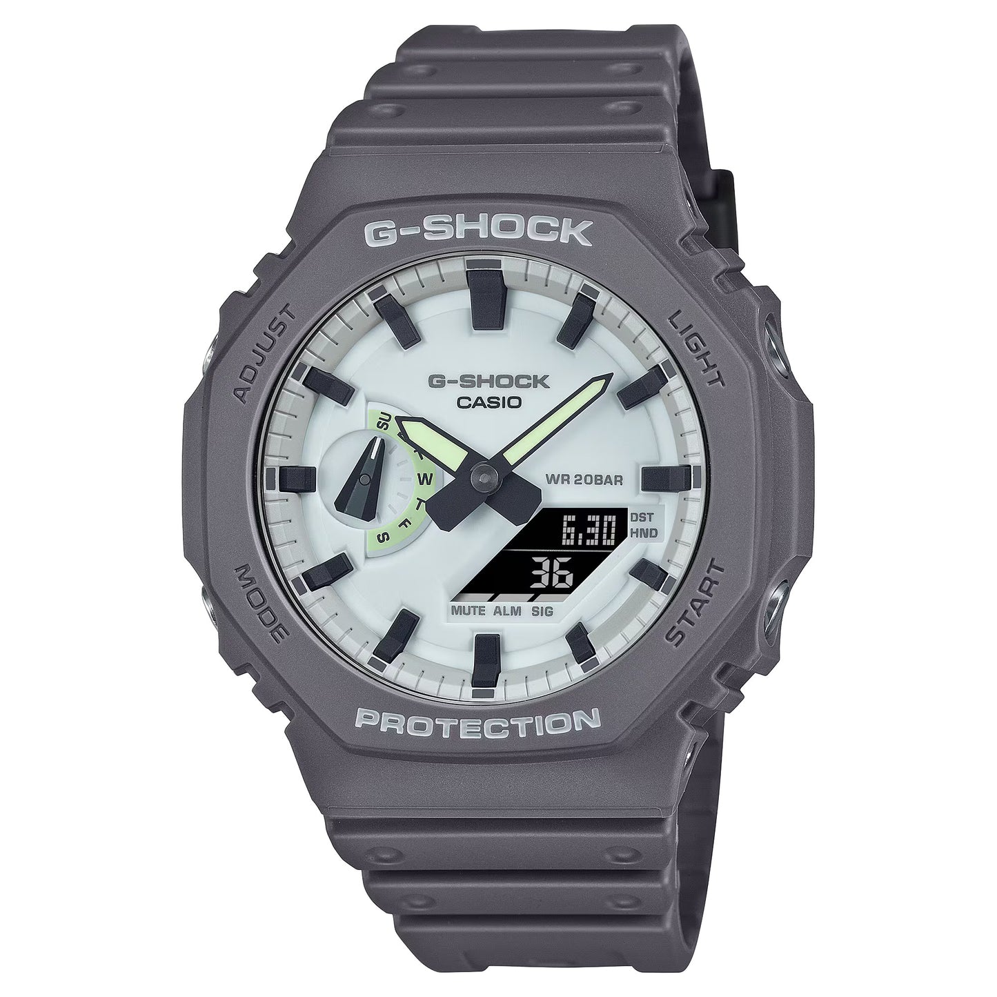 CASIO G-SHOCK GA-2100HD-8A "HIDDEN GLOW" GA2100 LUMINESCENT WATCH