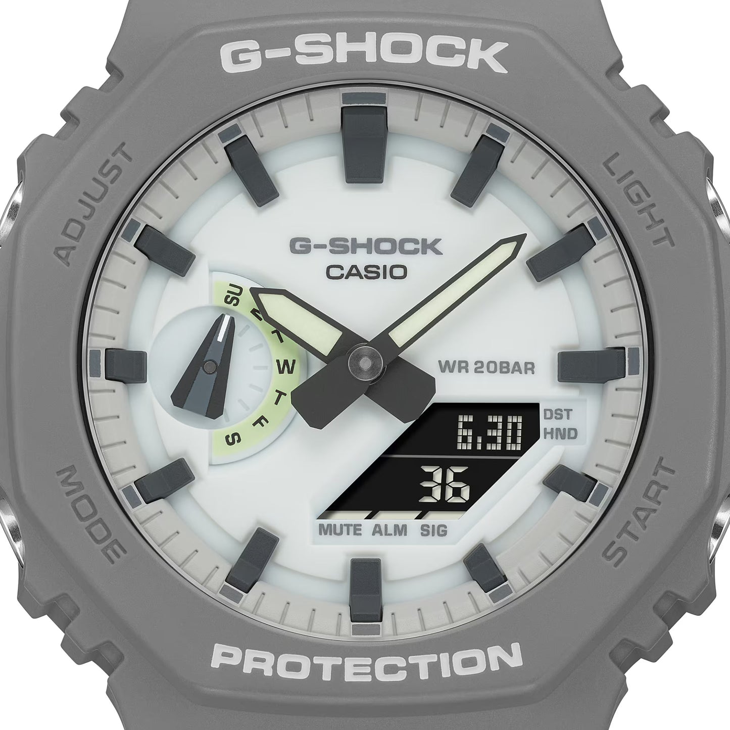 CASIO G-SHOCK GA-2100HD-8A "HIDDEN GLOW" GA2100 LUMINESCENT WATCH