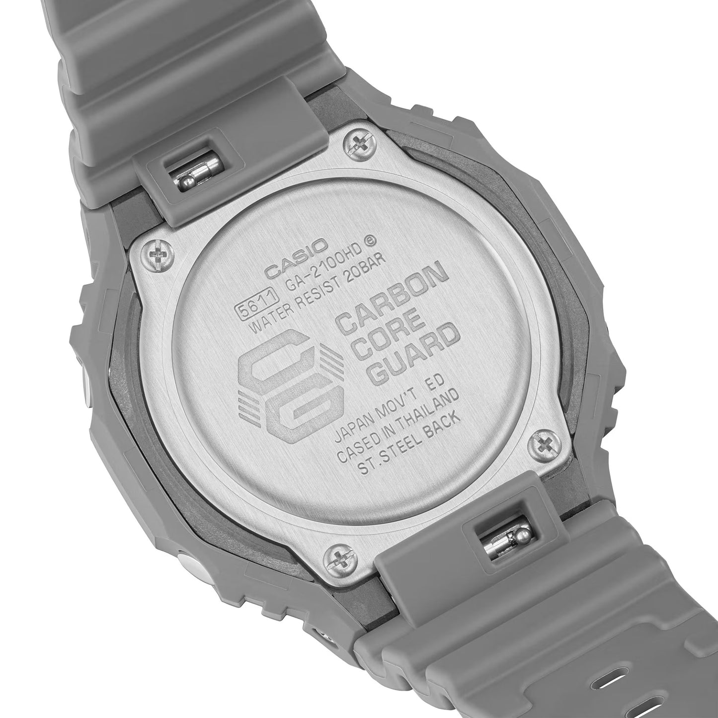 CASIO G-SHOCK GA-2100HD-8A "HIDDEN GLOW" GA2100 LUMINESCENT WATCH