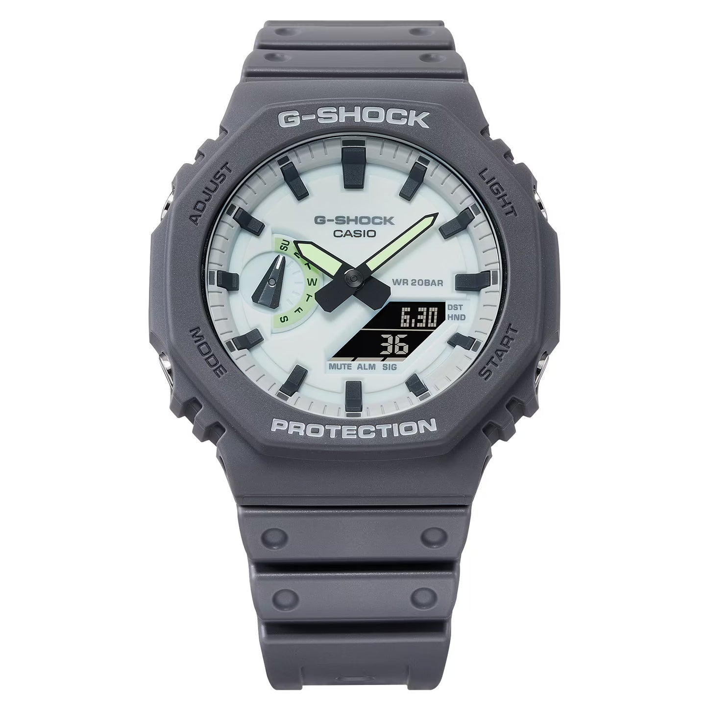 CASIO G-SHOCK GA-2100HD-8A "HIDDEN GLOW" GA2100 LUMINESCENT WATCH