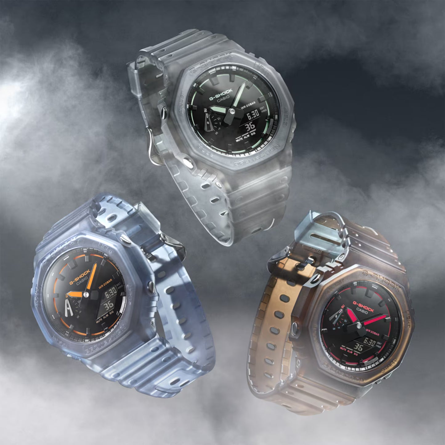 CASIO G-SHOCK GA-2100K-1A "CASIOAK" NEW RELEASE GRAY A/D WATCH