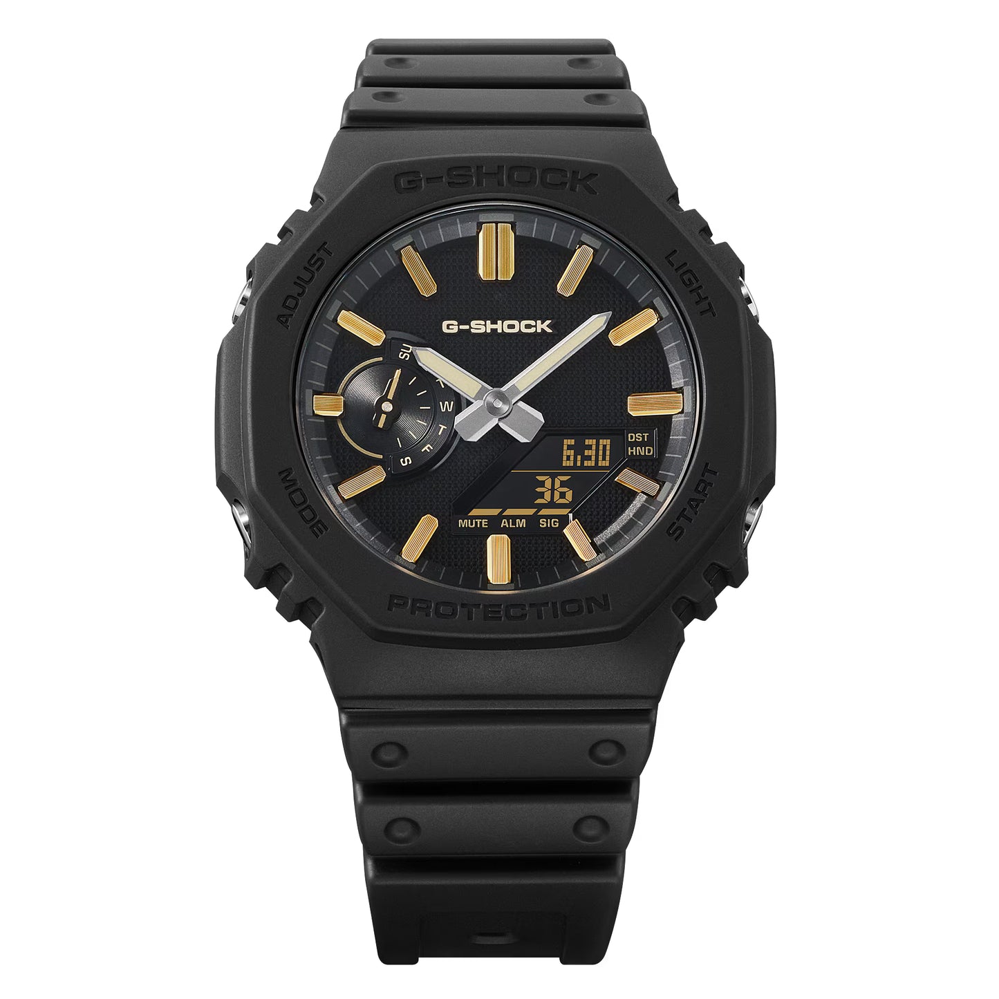 CASIO G-SHOCK GA2100LXB-1A9 "CASIOAK" BLACK / GOLD NEW MEN'S WATCH
