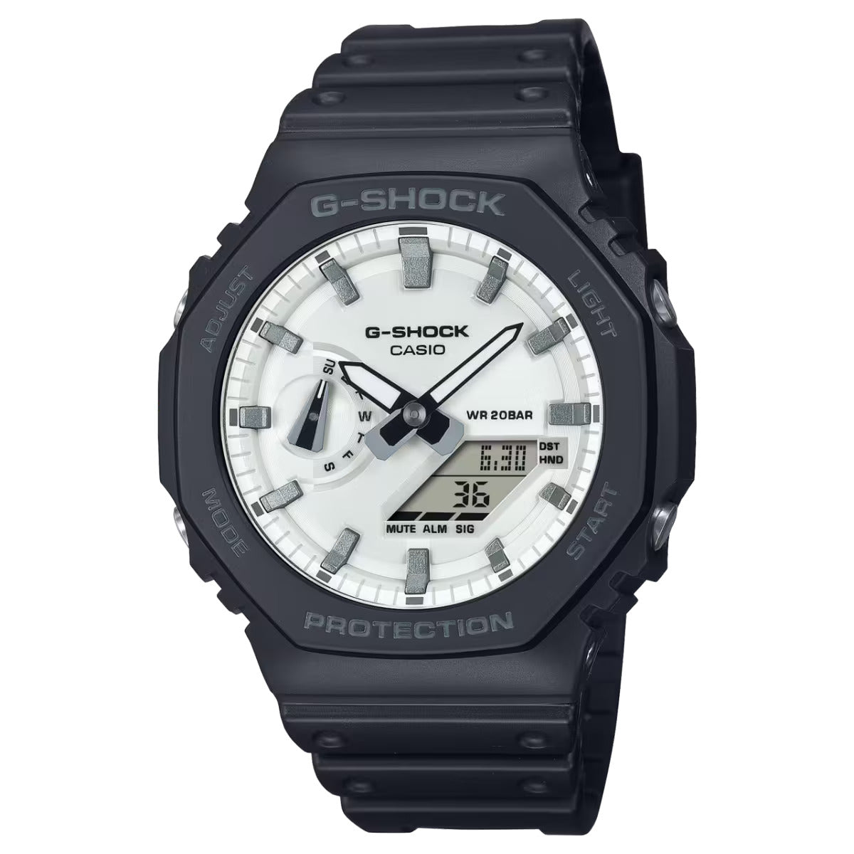 CASIO G-SHOCK GA-2100WD-1A GA2100 BLACK/WHITE MEN'S WATCH