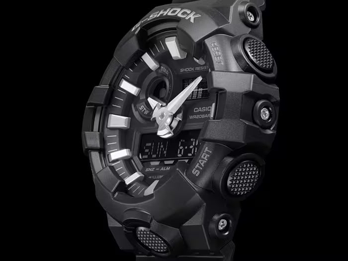 CASIO G-SHOCK GA-700-1B BLACK A/D WATCH