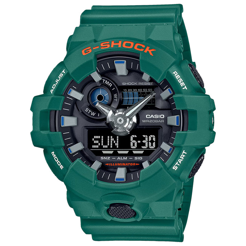 CASIO G-SHOCK GA-700SC-3A GREEN A/D WATCH