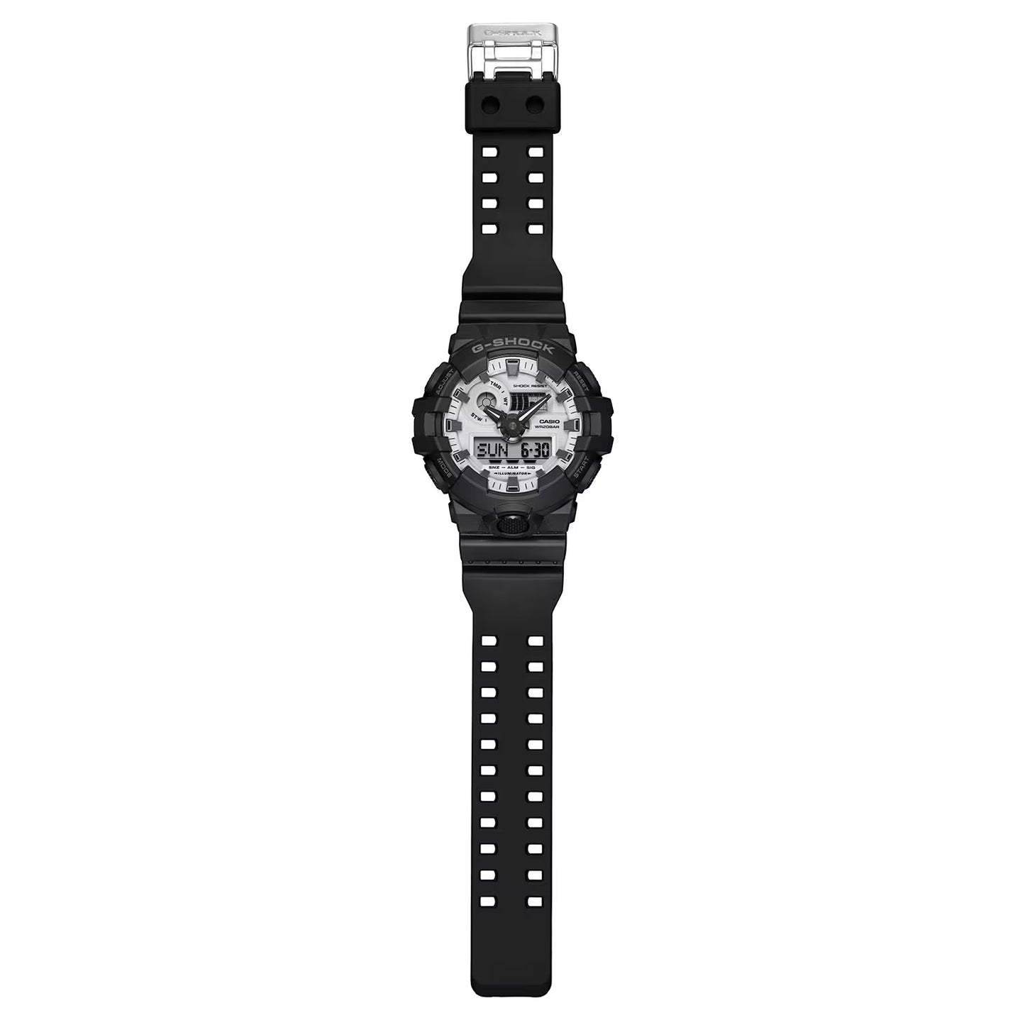 CASIO G-SHOCK GA-700WD-1A GA700WD-1A WHITE DIAL BLACK MEN'S WATCH