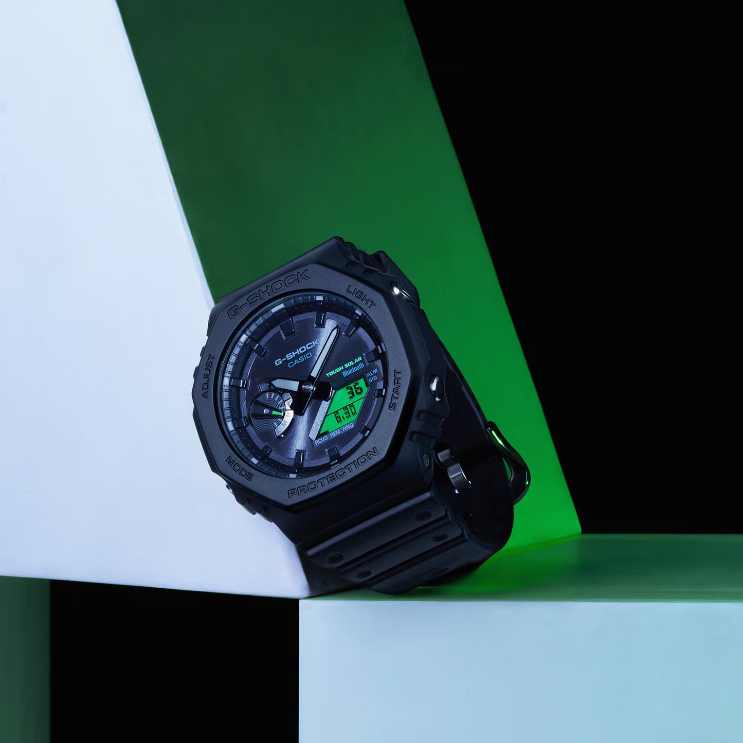 CASIO G-SHOCK GA-B2100BEG-1A ELECTRO GREEN SOLAR MEN'S WATCH