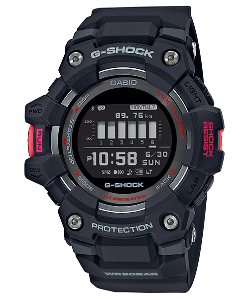 CASIO G-SHOCK GBD-100-1 G-SQUAD BLUETOOTH BLACK DIGITAL WATCH