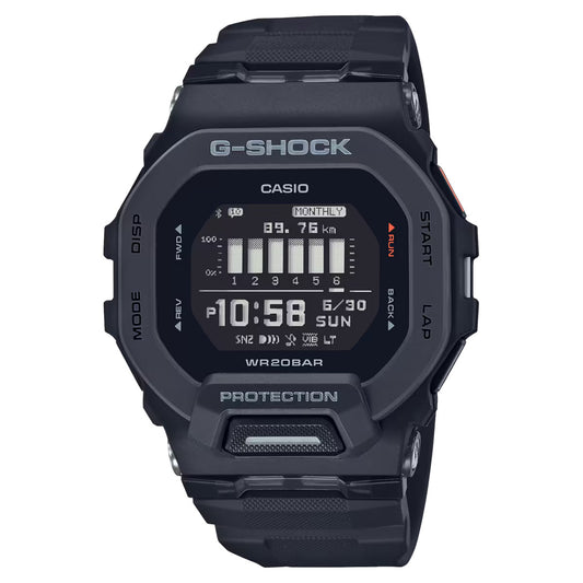 CASIO G-SHOCK GBD-200-1 G-SQUAD BLUETOOTH BLACK DIGITAL WATCH