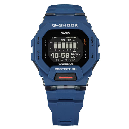 CASIO G-SHOCK GBD-200-2 G-SQUAD BLUETOOTH BLUE DIGITAL WATCH