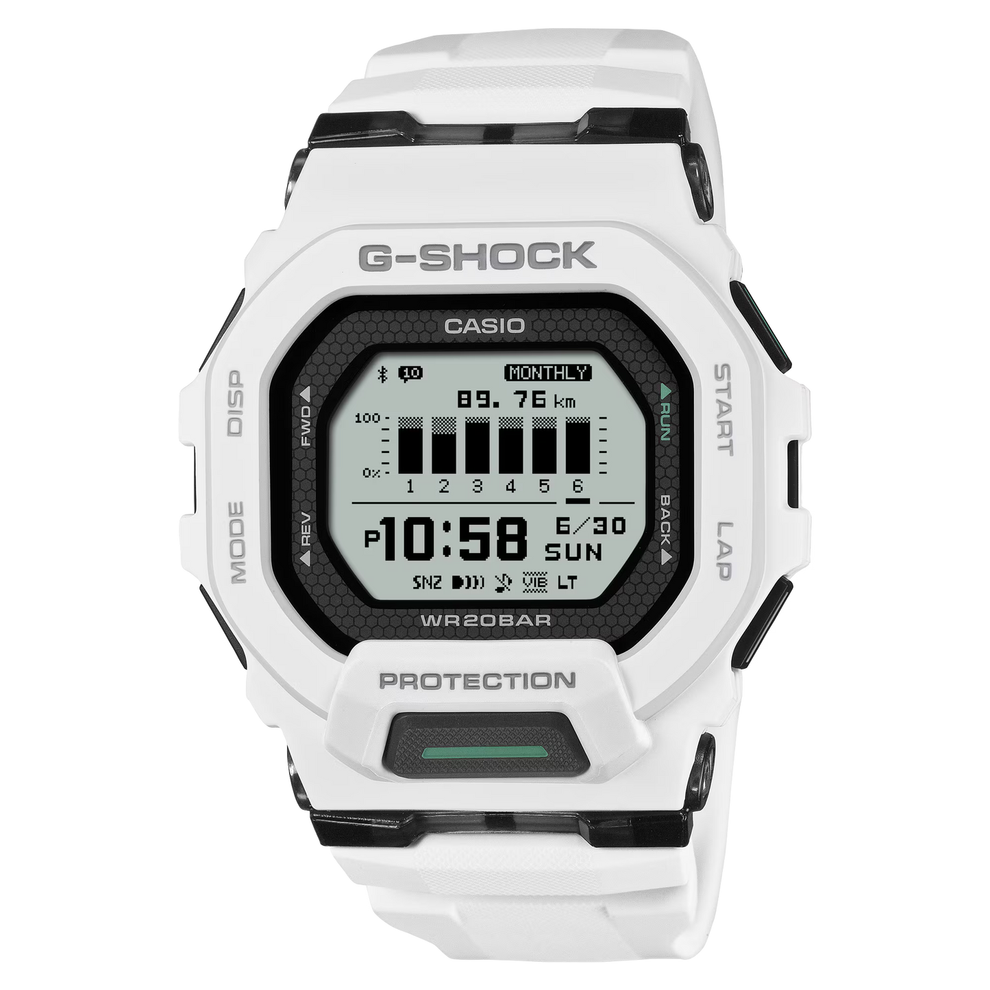 CASIO G-SHOCK GBD200-7A GBD-200-7A BLUETOOTH WHITE DIGITAL WATCH