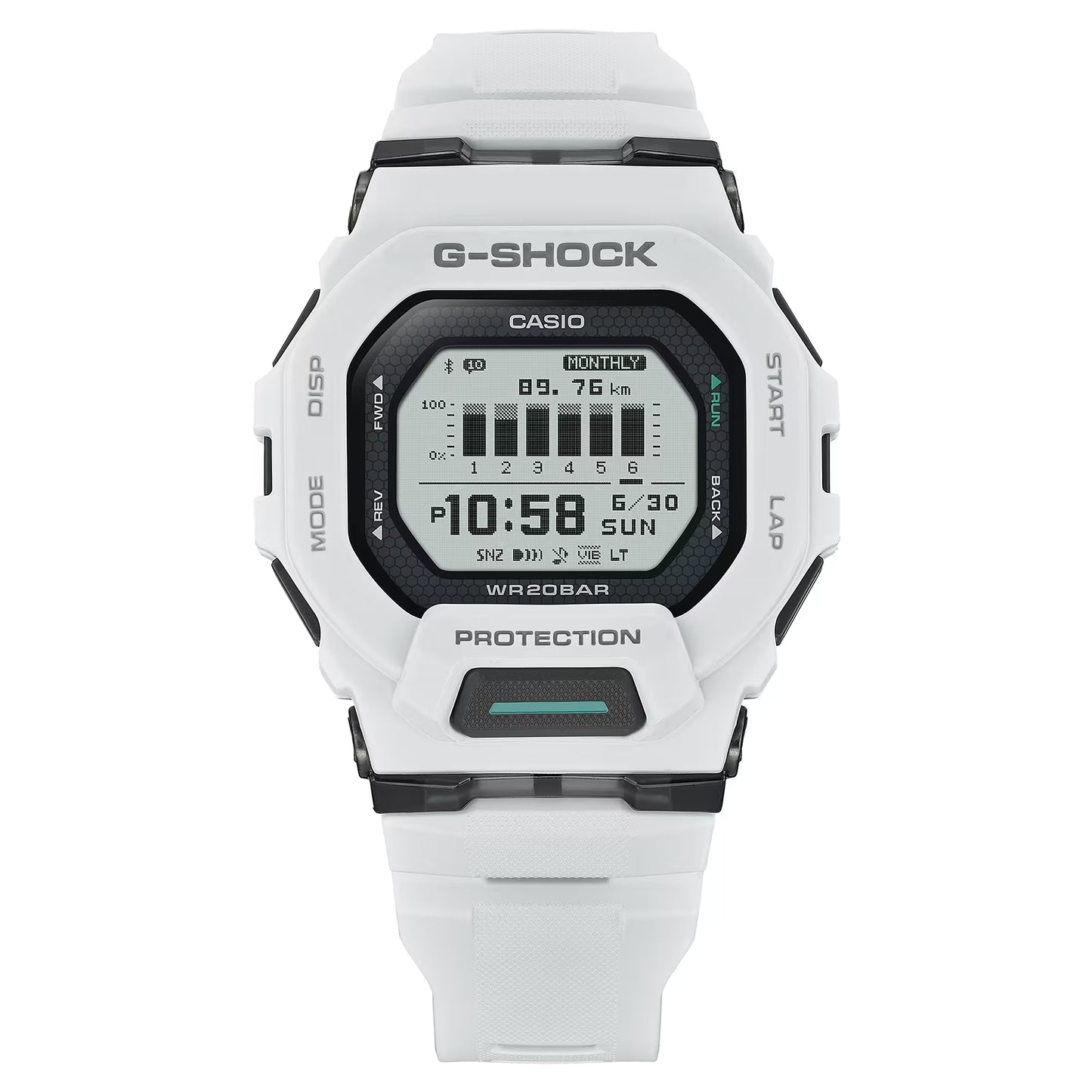 CASIO G-SHOCK GBD200-7A GBD-200-7A BLUETOOTH WHITE DIGITAL WATCH