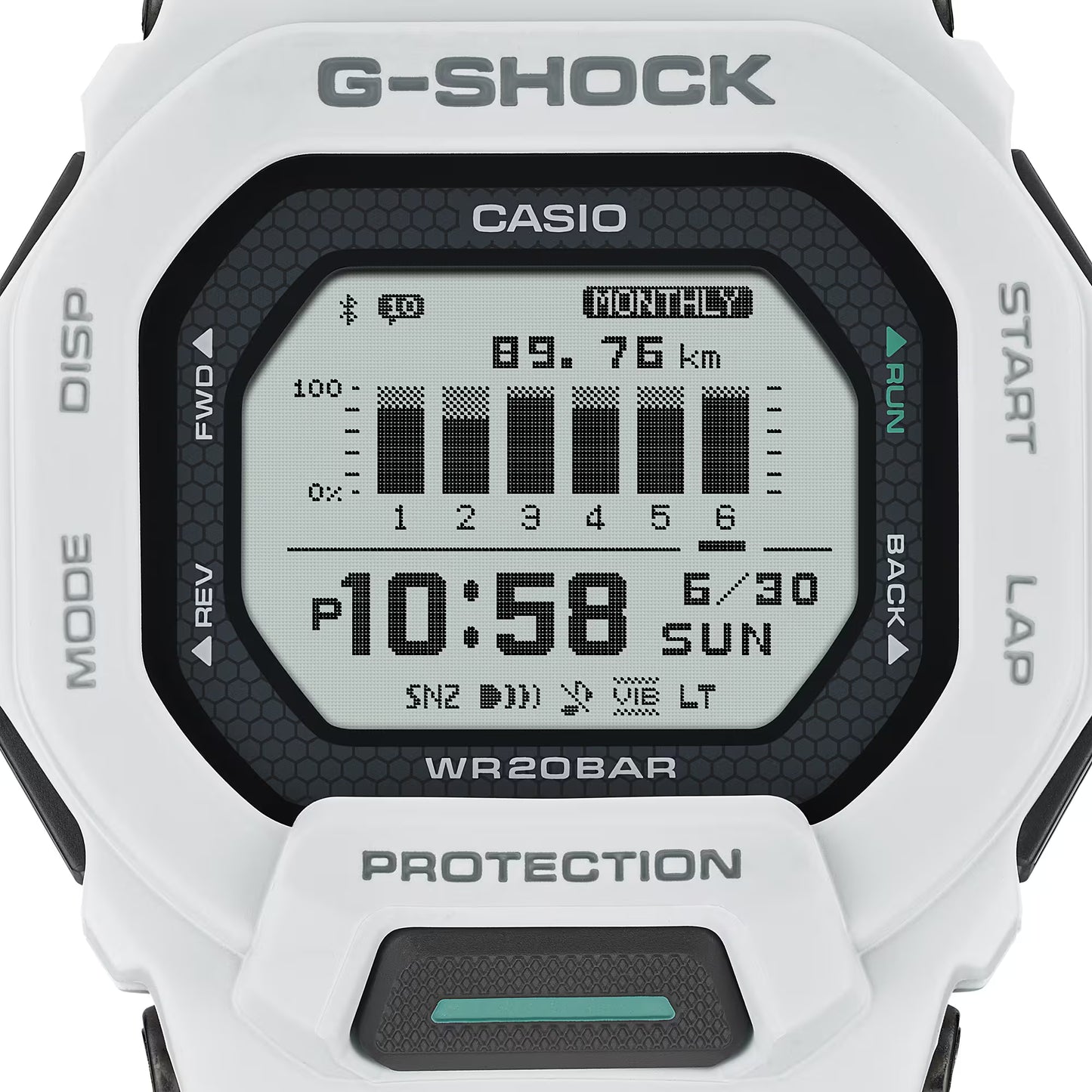 CASIO G-SHOCK GBD200-7A GBD-200-7A BLUETOOTH WHITE DIGITAL WATCH