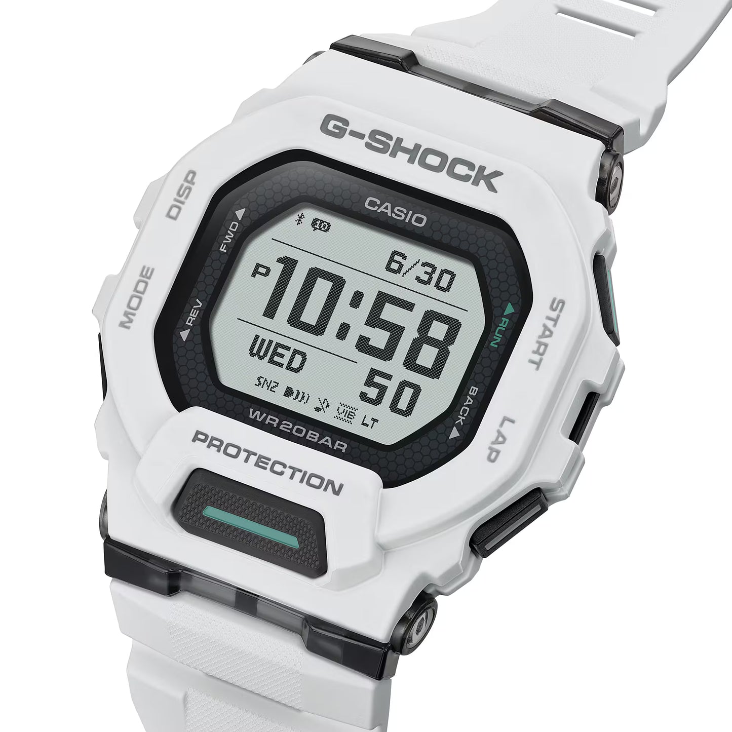 CASIO G-SHOCK GBD200-7A GBD-200-7A BLUETOOTH WHITE DIGITAL WATCH