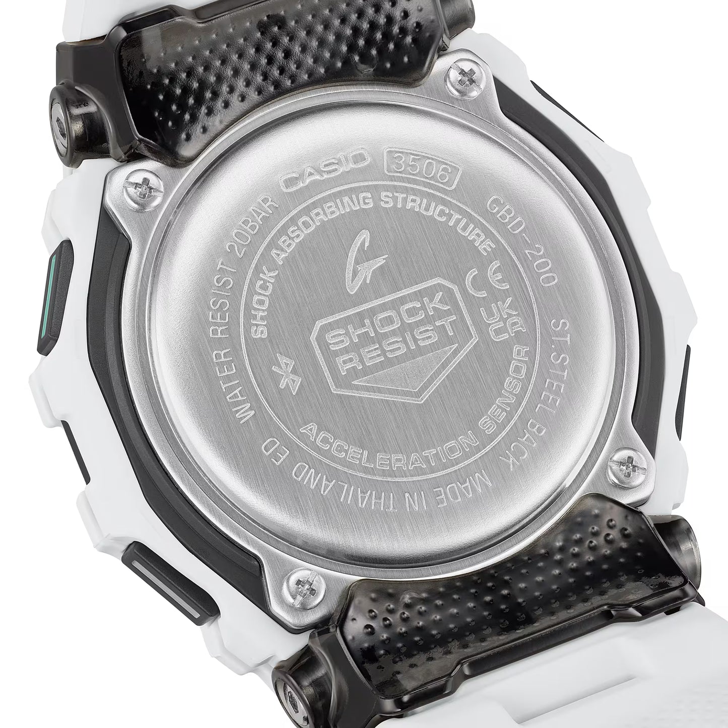 CASIO G-SHOCK GBD200-7A GBD-200-7A BLUETOOTH WHITE DIGITAL WATCH