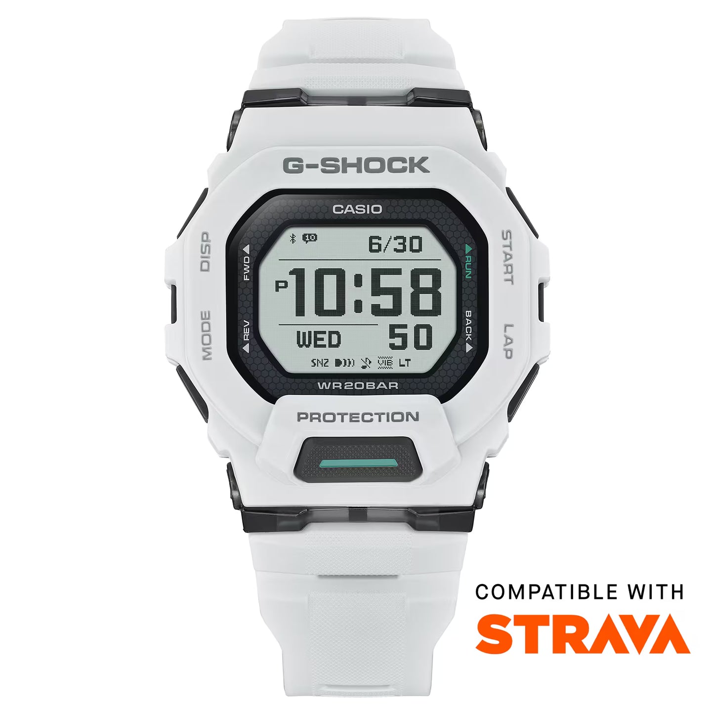 CASIO G-SHOCK GBD200-7A GBD-200-7A BLUETOOTH WHITE DIGITAL WATCH