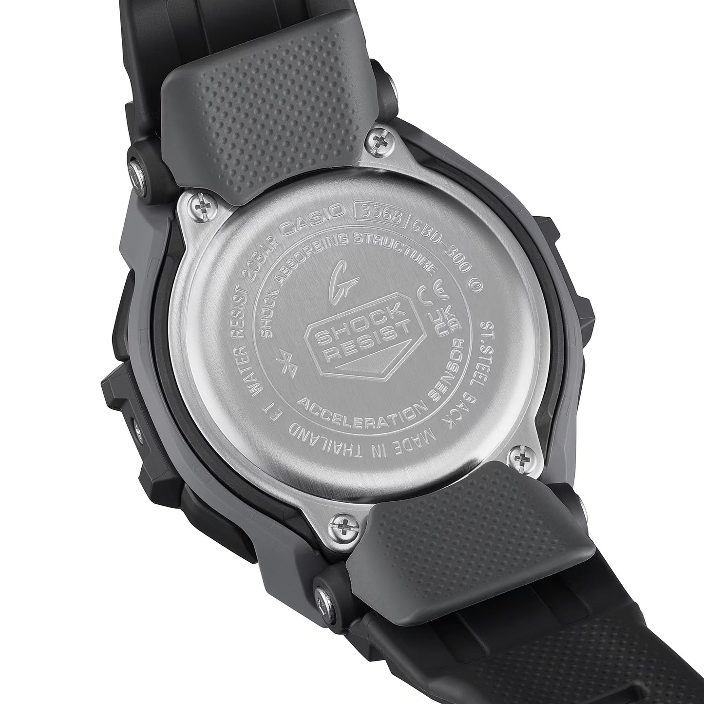 CASIO G-SHOCK GBD-300-1 G-SQUAD BLUETOOTH BLACK DIGITAL WATCH