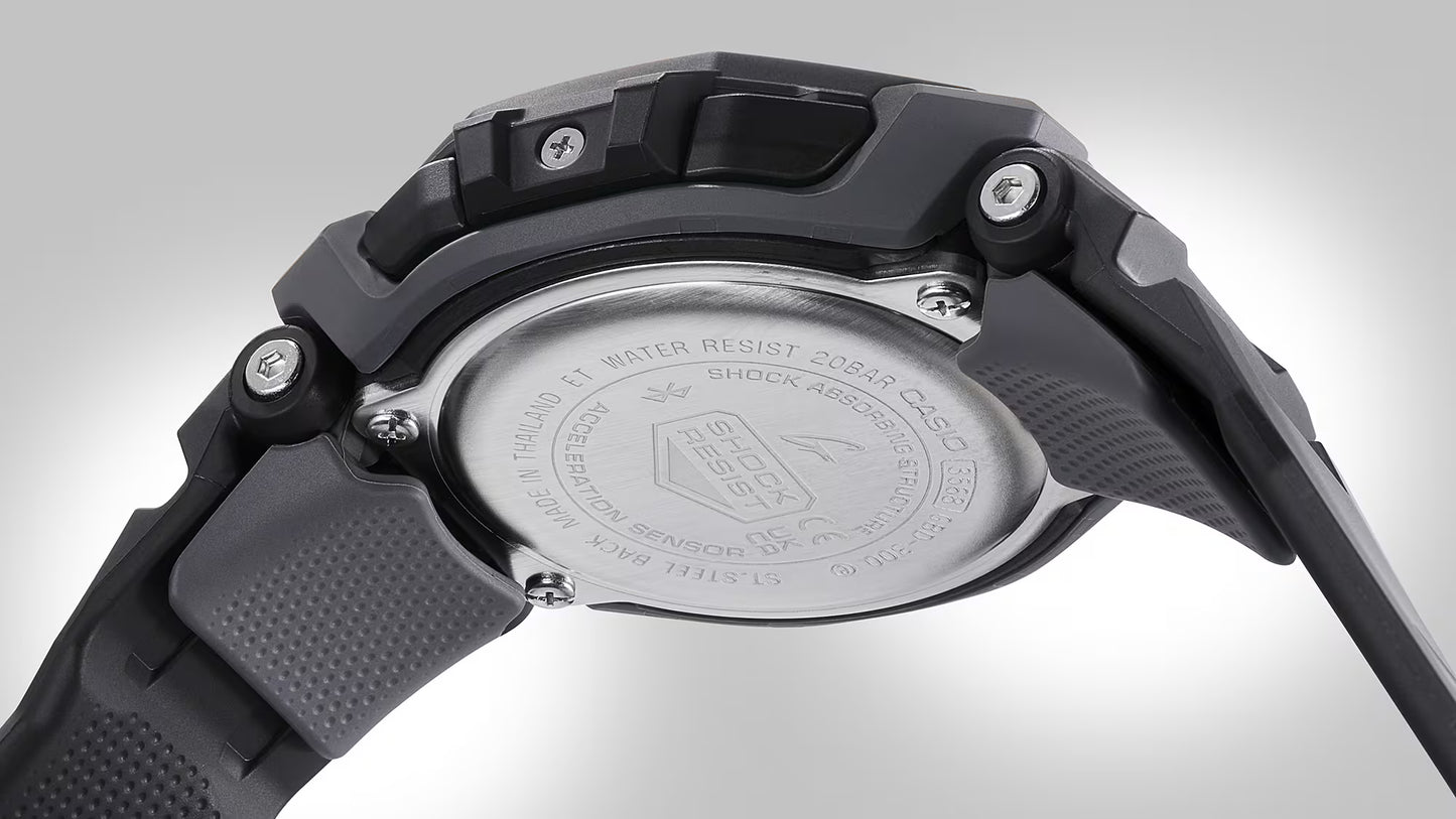 CASIO G-SHOCK GBD-300-1 G-SQUAD BLUETOOTH BLACK DIGITAL WATCH