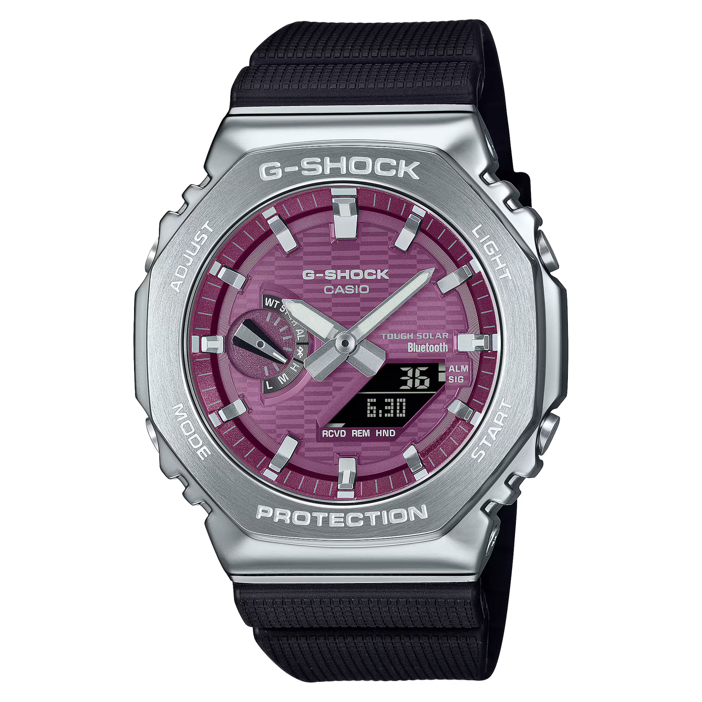 CASIO G-SHOCK GBM2100A-4B PURPLE "CASIOAK" SOLAR BLUETOOTH G-STEEL WATCH