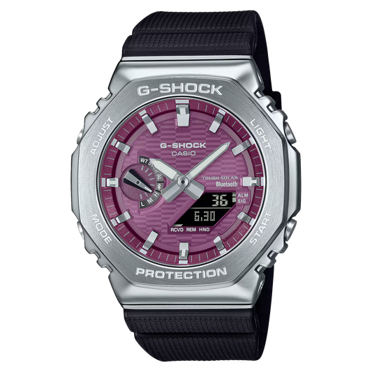 CASIO G-SHOCK GBM2100A-4B PURPLE "CASIOAK" SOLAR BLUETOOTH G-STEEL WATCH
