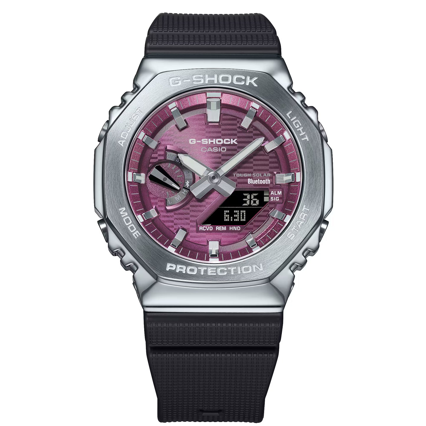 CASIO G-SHOCK GBM2100A-4B PURPLE "CASIOAK" SOLAR BLUETOOTH G-STEEL WATCH