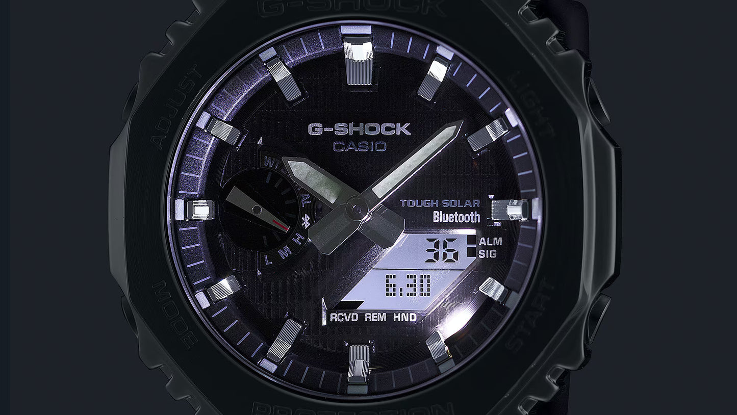 CASIO G-SHOCK GBM-2100-1A "CASIOAK" SOLAR BLUETOOTH G-STEEL WATCH