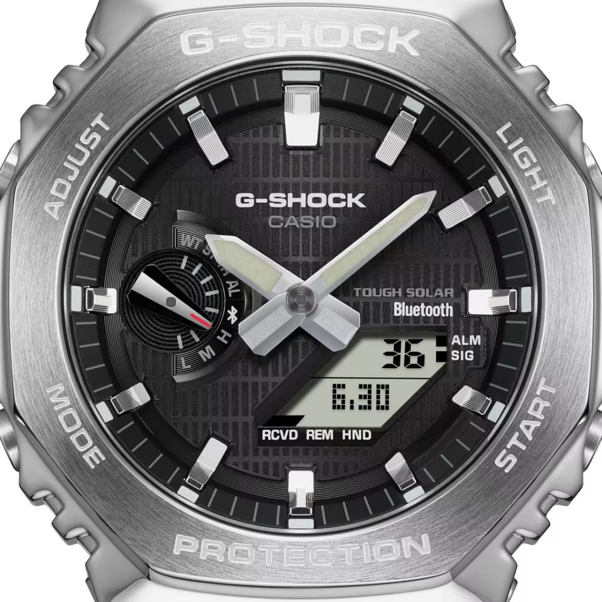 CASIO G-SHOCK GBM-2100-1A "CASIOAK" SOLAR BLUETOOTH G-STEEL WATCH
