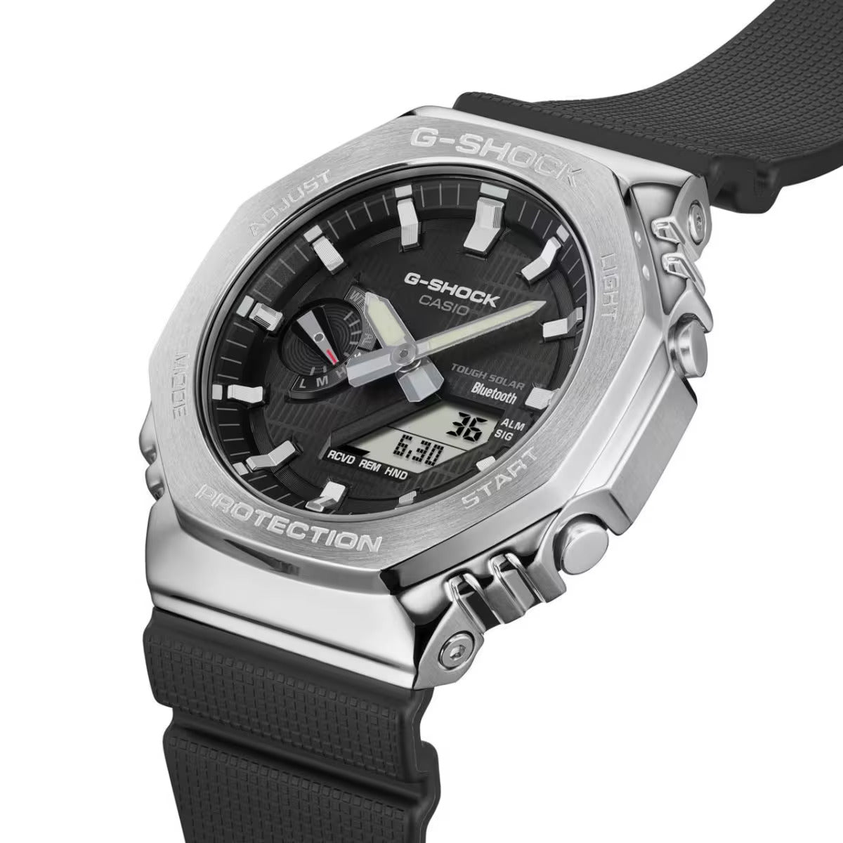 CASIO G-SHOCK GBM-2100-1A "CASIOAK" SOLAR BLUETOOTH G-STEEL WATCH