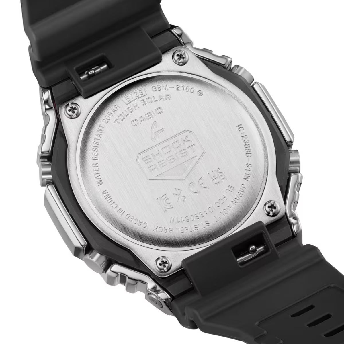 CASIO G-SHOCK GBM-2100-1A "CASIOAK" SOLAR BLUETOOTH G-STEEL WATCH